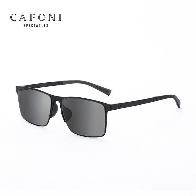 CAPONI New Germany Design Sun Glasses For Male Sports Comfortable Polarized Eyewear UV400 Ray Protected Men Sunglasses CP18025