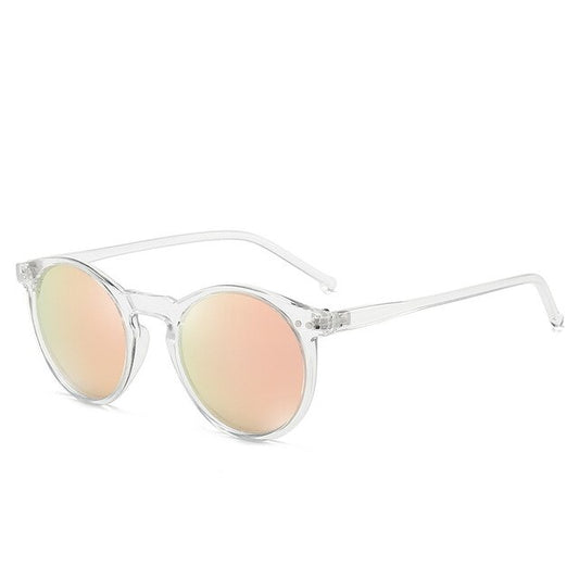 Elbru Vintage Transparent Polarized Sunglasses | Women & Men | UV400 Colorful Clear Lens Classic