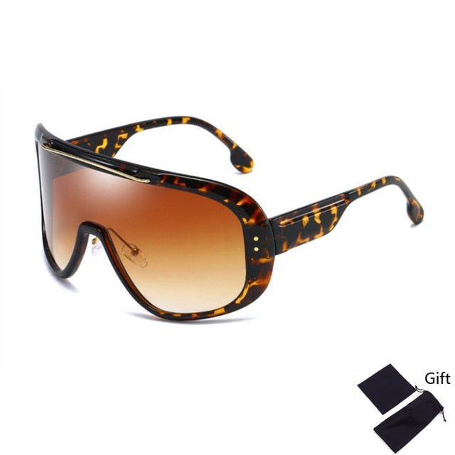Emosnia Oversized Classic Men Sunglasses Women One Piece Brand Design Windproof Sun Glasses Sports Shield Big Frame Male UV400