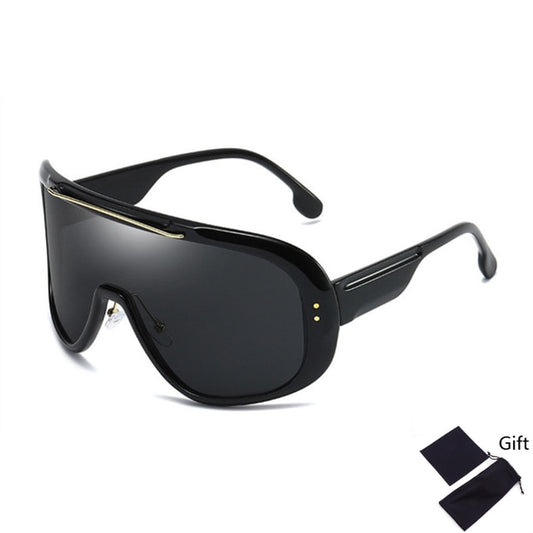 Emosnia Oversized Classic Men Sunglasses Women One Piece Brand Design Windproof Sun Glasses Sports Shield Big Frame Male UV400