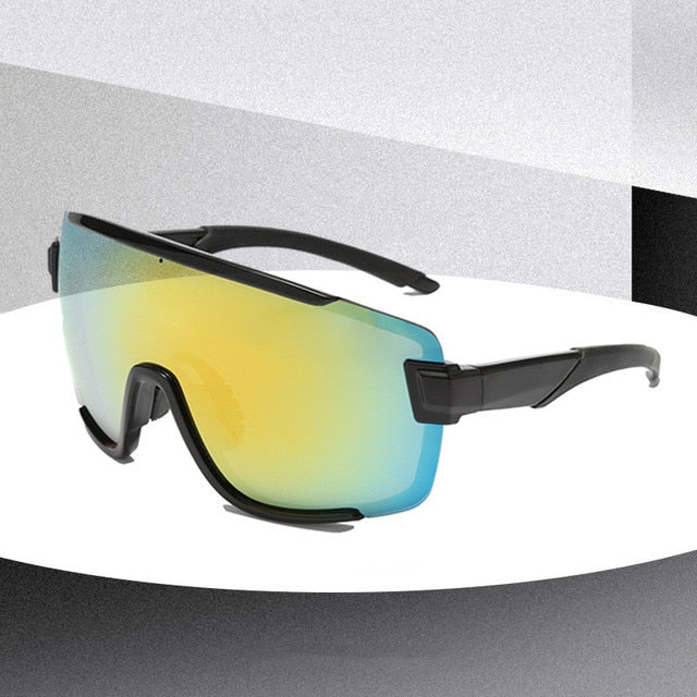 Emosnia Oversized Classic Men Sunglasses Women One Piece Brand Design Windproof Sun Glasses Sports Shield Big Frame Male UV400