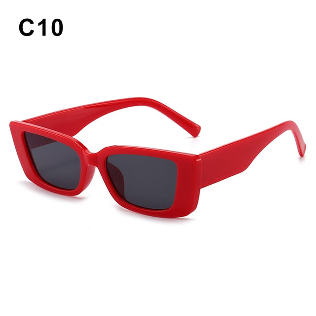 Fashion Square Sunglasses Woman Vintage Cat Eye Design Sun Glasses Female Male Personality Cool Retro Black Cateye Oculos