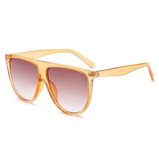 Flat Top Oversized Shield Sunglasses | Women | UV400 Retro Big Frame Square Luxury Shades
