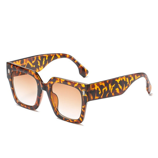 GODU Square Women Sunglasses Men Vintage Brand Designer Ladies Outdoors Shades Trend Colored Eyewear UV400 Black Yellow Glasse