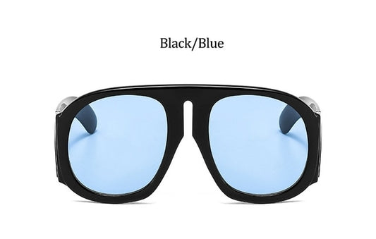 Gradient lens pilot Women sunglasses Oversized fashion Brand Big frame Transparent sunglasses Woman 2021 clear shades eyewear