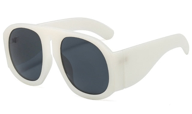 Gradient lens pilot Women sunglasses Oversized fashion Brand Big frame Transparent sunglasses Woman 2021 clear shades eyewear