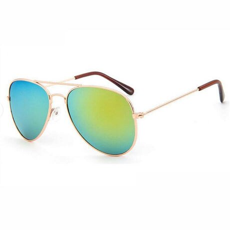 Kids Sunglasses Aviation Boys Colorful Mirror Children Chirstmas Party Eyeware Metal Frame Girls Outdoors Goggle Glasses UV400