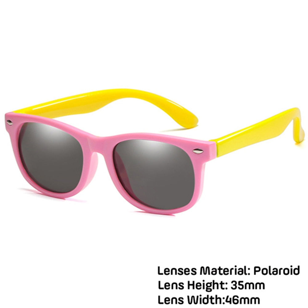 LongKeeper Kids Polarized Sunglasses TR90 Boys Girls Sun Glasses Silicone Safety Glasses Gift For Children Baby UV400 Eyewear