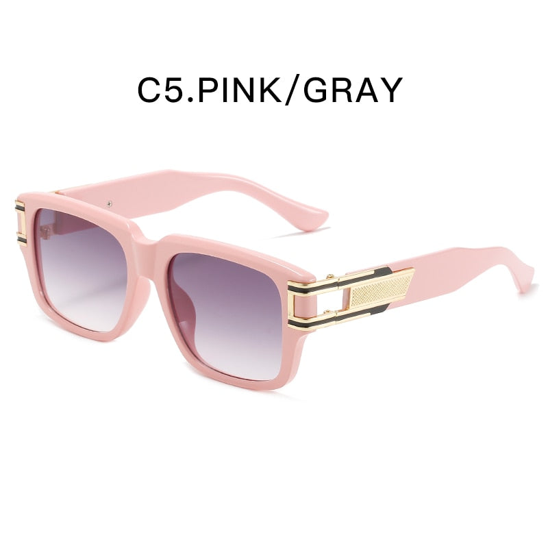 ZFYCOL Retro Square Sunglasses Men Luxury Brand Oversized Women Sunglasses Fashion Glasses Car Driving Sunglasses UV400 Oculos