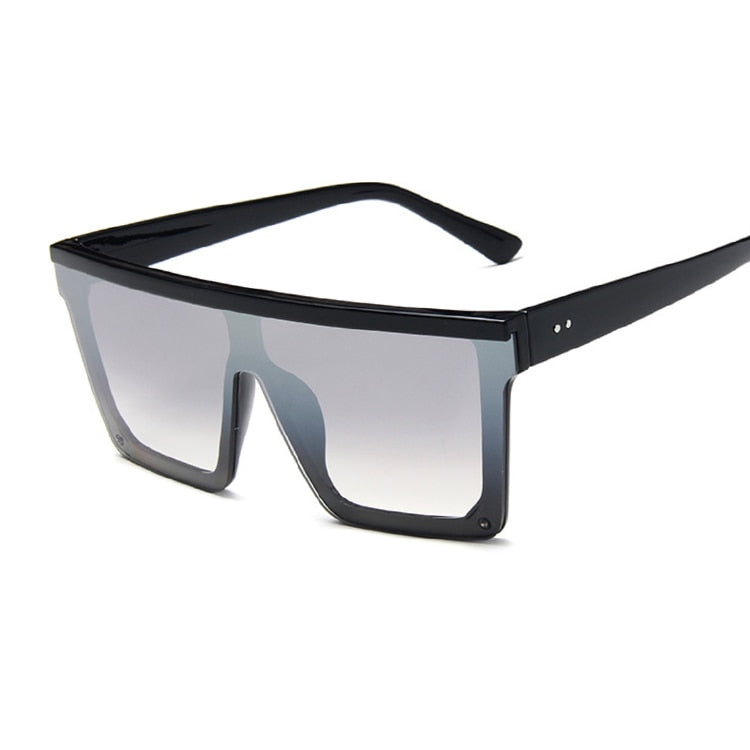New Fashion Luxury Brand Square Sunglasses Women Vintage Oversize Sun Glasses Female Big Frame Shades Black Lady Uv400