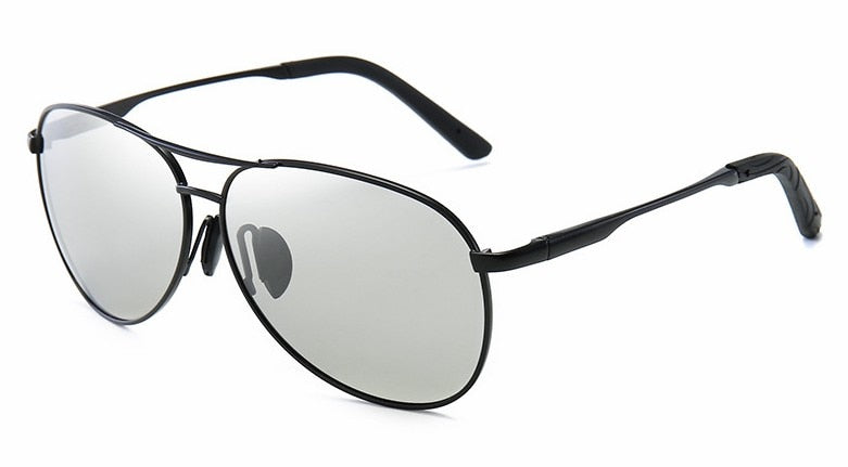 Aviation Metail Frame Polarized Sunglasses Men Color Changing Sun Glasses Pilot Male Day Night Vision Driving