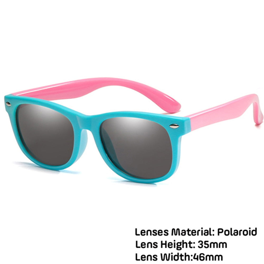 LongKeeper Kids Polarized Sunglasses TR90 Boys Girls Sun Glasses Silicone Safety Glasses Gift For Children Baby UV400 Eyewear