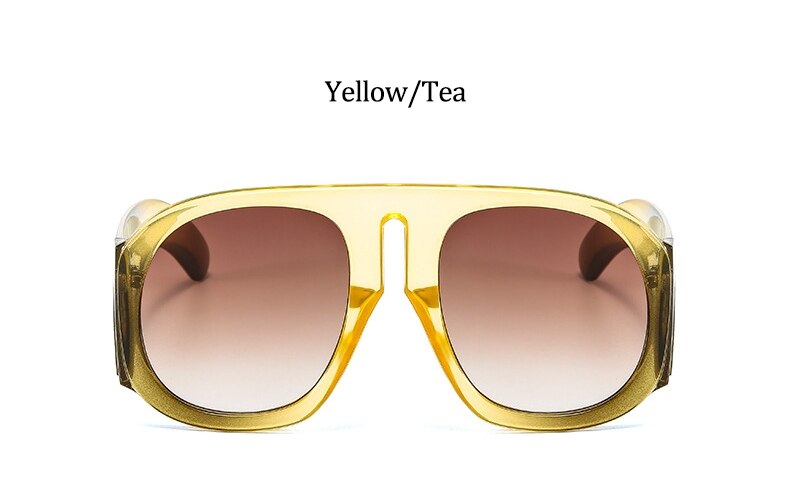 Gradient lens pilot Women sunglasses Oversized fashion Brand Big frame Transparent sunglasses Woman 2021 clear shades eyewear