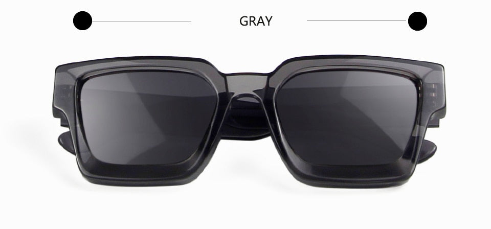 High Thick Acetate Men Sunglasses Square Women Yellow Pink Oculos De Sol Masculino Punk Designer Oversized Eyewear Shades UV400