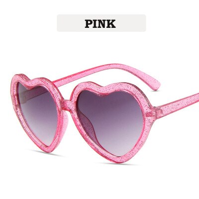 Fashion Brand Heart Kids Sunglasses Children Retro Cute Pink Cartoon Sun Glasses Frame Girls Boys Baby Sunglasses UV400 Eyewear