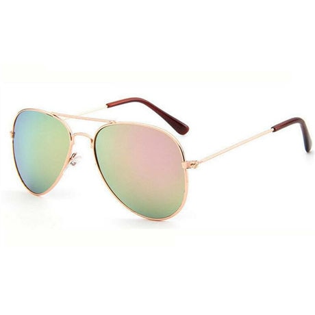 Kids Sunglasses Aviation Boys Colorful Mirror Children Chirstmas Party Eyeware Metal Frame Girls Outdoors Goggle Glasses UV400