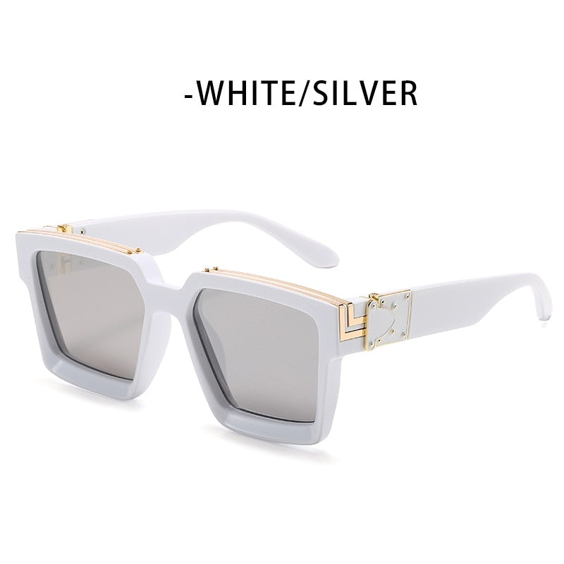 ZFYCOL Steampunk Sunglasses Men 2023 Luxury Brand Designer Retro Trend Sunglasses Women Square Anti-Glare Driving Glasses Male