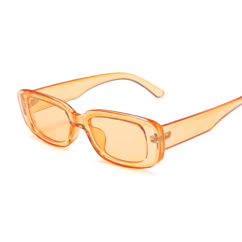 Vintage Black Square Sunglasses Woman Luxury Brand Small Rectangle Sun Glasses Female Gradient Clear Mirror Oculos De Sol