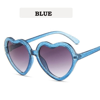Fashion Brand Heart Kids Sunglasses Children Retro Cute Pink Cartoon Sun Glasses Frame Girls Boys Baby Sunglasses UV400 Eyewear