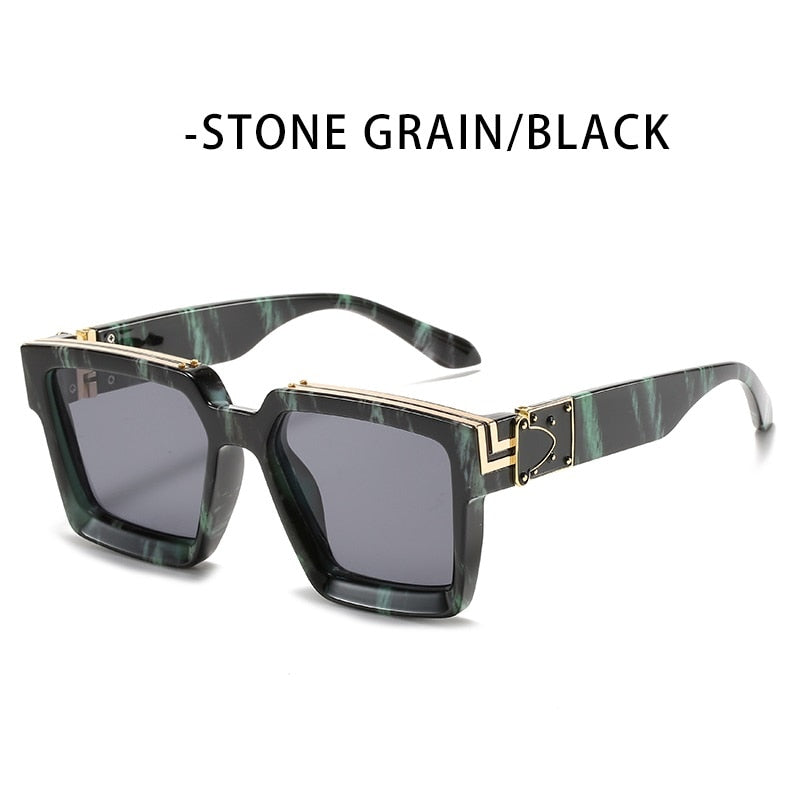 ZFYCOL Steampunk Sunglasses Men 2023 Luxury Brand Designer Retro Trend Sunglasses Women Square Anti-Glare Driving Glasses Male