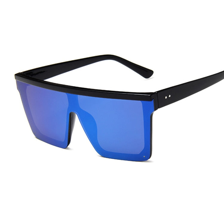 New Fashion Luxury Brand Square Sunglasses Women Vintage Oversize Sun Glasses Female Big Frame Shades Black Lady Uv400