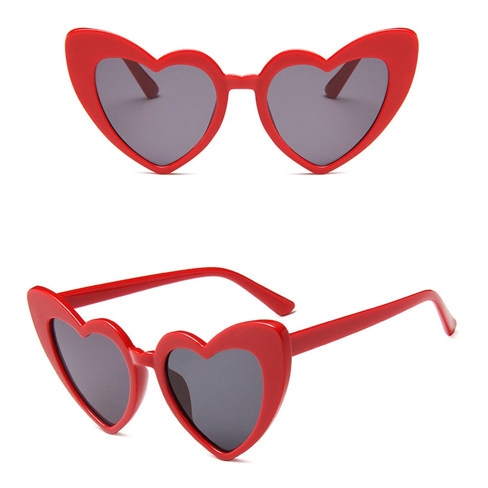 Heart Sunglasses Women Brand Designer Cat Eye Sun Glasses Female Retro Love Heart Shaped Glasses Ladies UV400 Protection