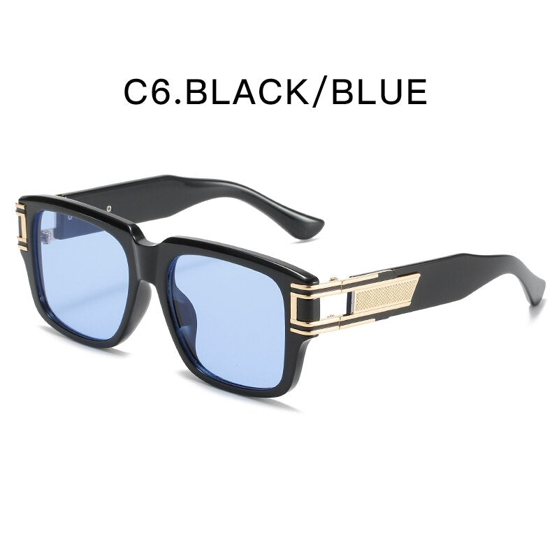 ZFYCOL Retro Square Sunglasses Men Luxury Brand Oversized Women Sunglasses Fashion Glasses Car Driving Sunglasses UV400 Oculos