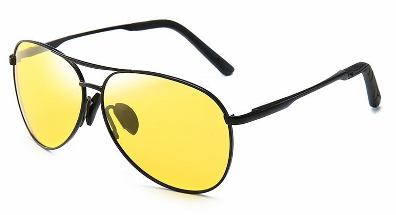 Aviation Metail Frame Polarized Sunglasses Men Color Changing Sun Glasses Pilot Male Day Night Vision Driving