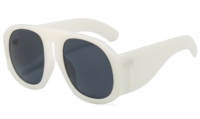 Gradient lens pilot Women sunglasses Oversized fashion Brand Big frame Transparent sunglasses Woman 2021 clear shades eyewear