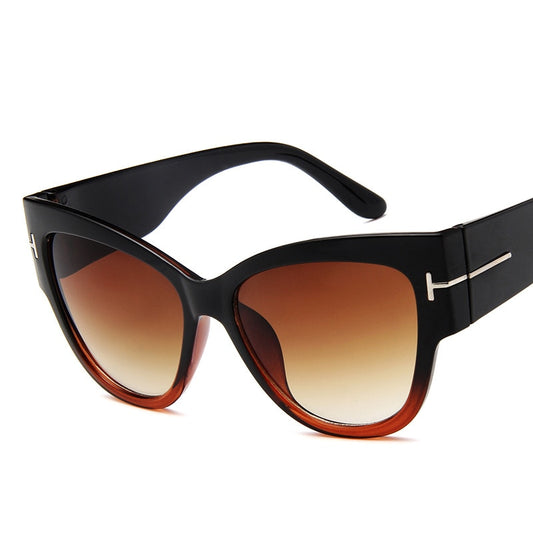 Cat Eye Gradient Sunglasses | Women | UV400 Big Frame Fashion Designer Shades