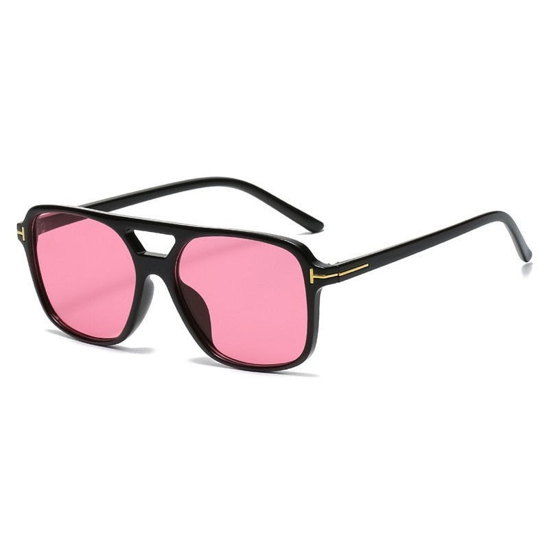 Vintage Square Sunglasses Women Retro Brand Mirror Sun Glasses Female Black Yellow Fashion Candy Colors Oculos De Sol Feminino