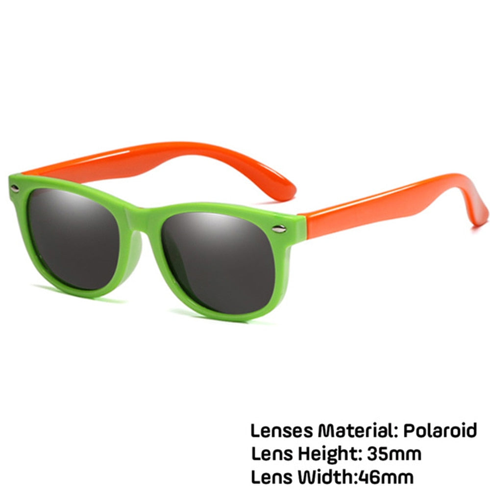 LongKeeper Kids Polarized Sunglasses TR90 Boys Girls Sun Glasses Silicone Safety Glasses Gift For Children Baby UV400 Eyewear