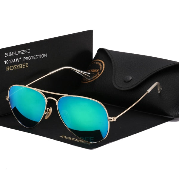 Metal frame Glass Lens Aviation Brand Unisex Women Men Sunglasses Design Banned Male Mirror Gafas Vintage Man Shades Sun Glasses