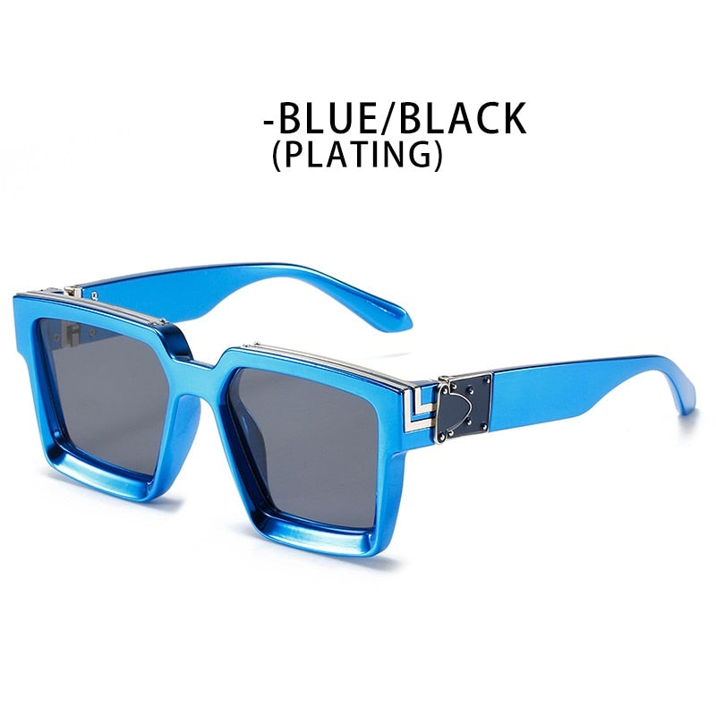 ZFYCOL Steampunk Sunglasses Men 2023 Luxury Brand Designer Retro Trend Sunglasses Women Square Anti-Glare Driving Glasses Male