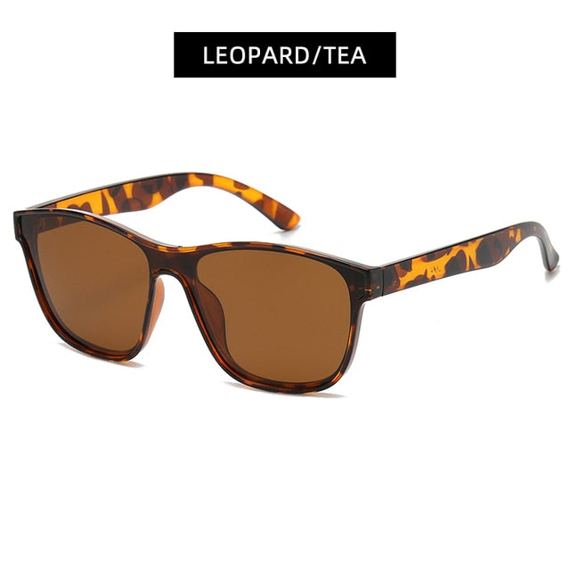 HOOBAN 2022 New Square Polarized Sunglasses Men Women Fashion Square Male Sun Glasses Brand Design One-piece Lens Eyewear UV400