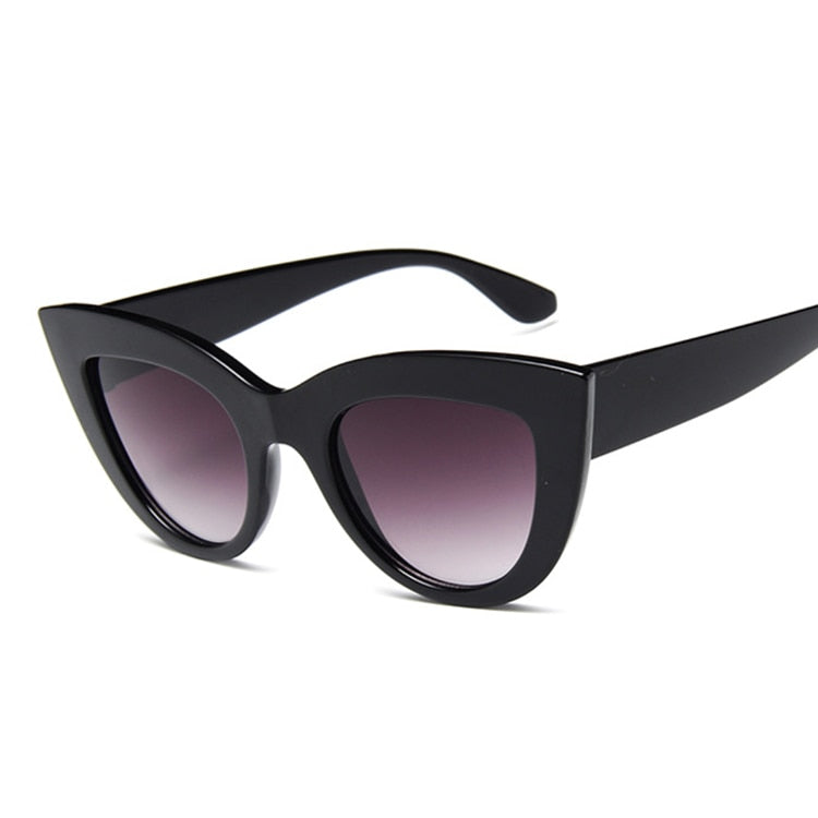 Cat Eye Fashion Sunglasses Woman Vintage Luxury Brand Designer Black Glasses Sun Glasses For female UV400 Eyewear Shades