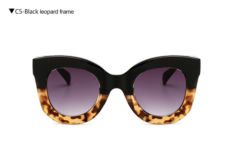 LongKeeper Cat Eye Vintage Sunglasses Women 2020 Fashion Leopard Sun Glasses Sexy Ladies Eyewears UV400 Goggles Oval Glasses