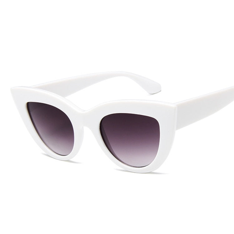 Cat Eye Fashion Sunglasses Woman Vintage Luxury Brand Designer Black Glasses Sun Glasses For female UV400 Eyewear Shades