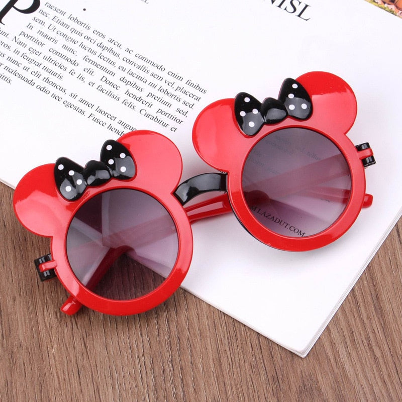 2021 Cartoon Lovely Kids Sunglasses Bear Shape Frame Girls Children Sun Glasses Round Street Beat Baby Boy Eyeglasses Cute Shade