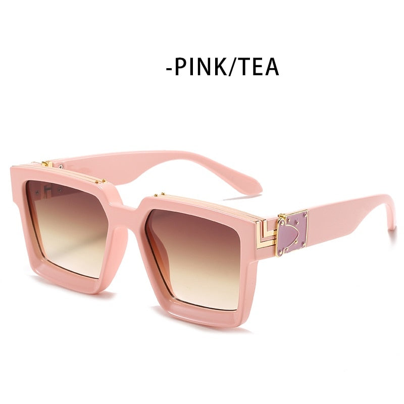 ZFYCOL Steampunk Sunglasses Men 2023 Luxury Brand Designer Retro Trend Sunglasses Women Square Anti-Glare Driving Glasses Male