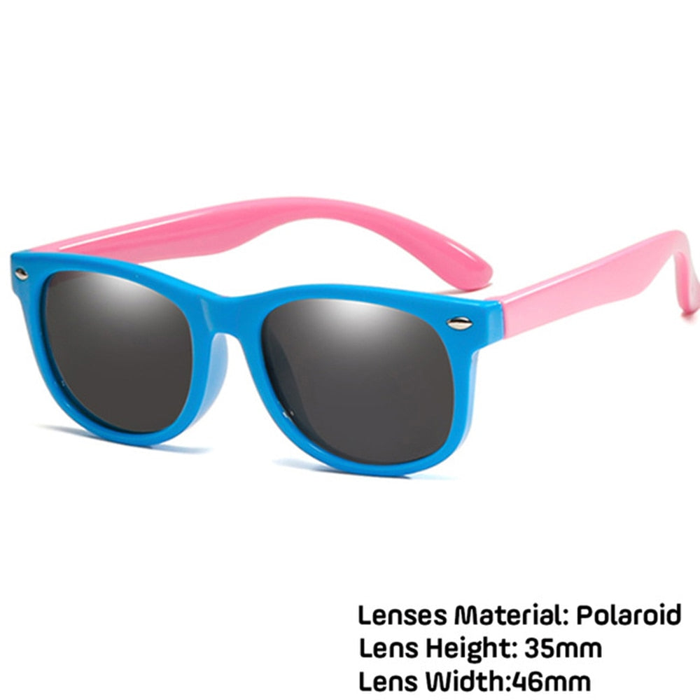 LongKeeper Kids Polarized Sunglasses TR90 Boys Girls Sun Glasses Silicone Safety Glasses Gift For Children Baby UV400 Eyewear