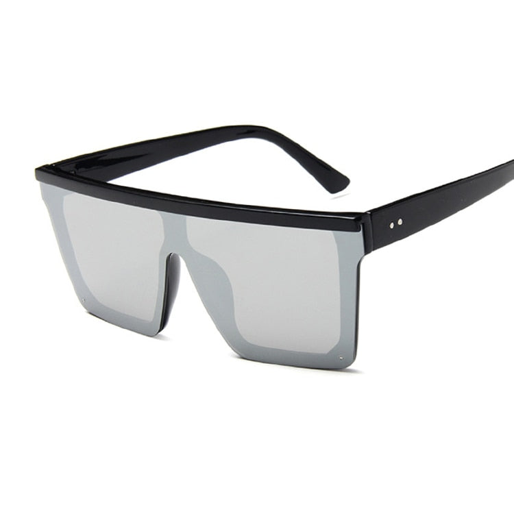 New Fashion Luxury Brand Square Sunglasses Women Vintage Oversize Sun Glasses Female Big Frame Shades Black Lady Uv400