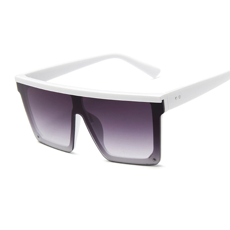 New Fashion Luxury Brand Square Sunglasses Women Vintage Oversize Sun Glasses Female Big Frame Shades Black Lady Uv400