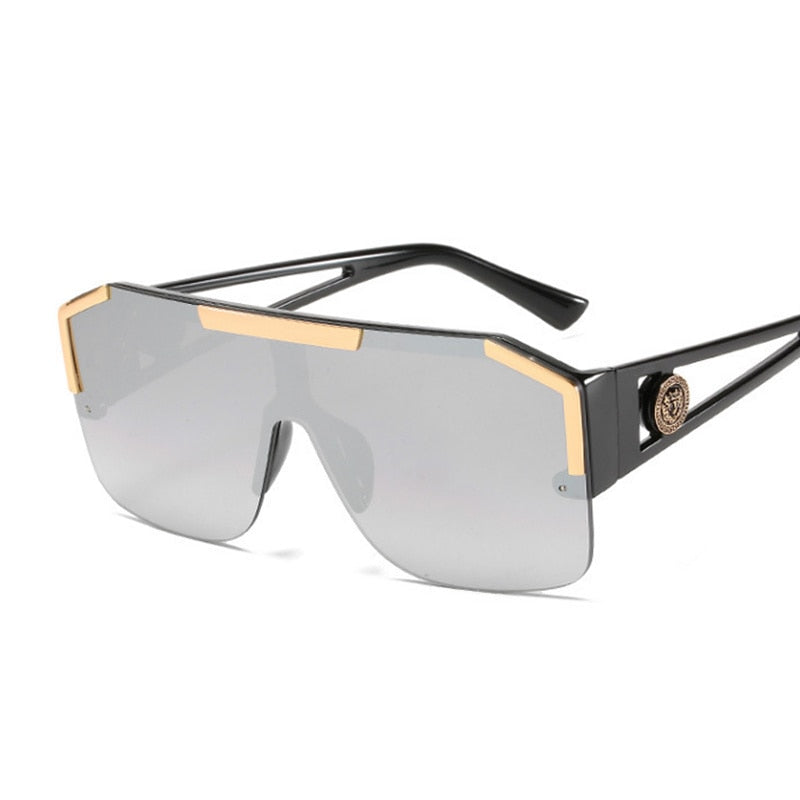 New Luxury Oversized Men Sunglasses Brand Designer Sun Glasses For Women Fashion Gradient Square Shades