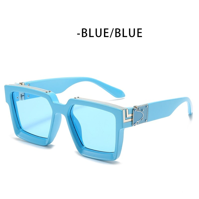 ZFYCOL Steampunk Sunglasses Men 2023 Luxury Brand Designer Retro Trend Sunglasses Women Square Anti-Glare Driving Glasses Male