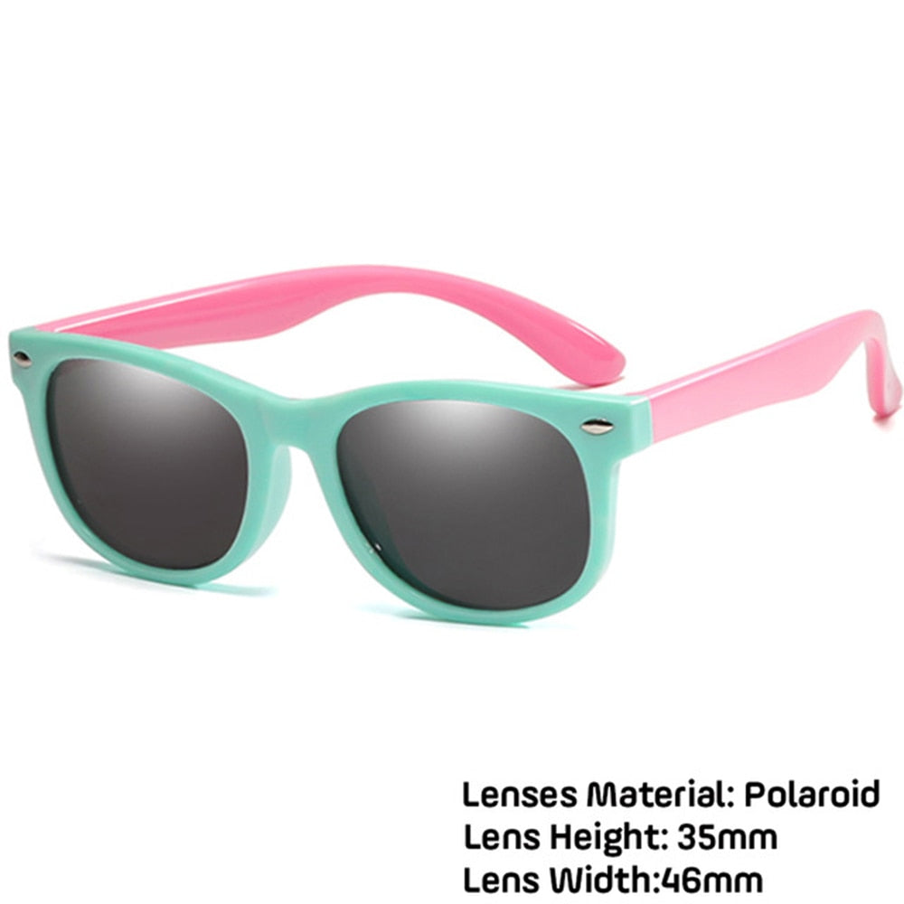 LongKeeper Kids Polarized Sunglasses TR90 Boys Girls Sun Glasses Silicone Safety Glasses Gift For Children Baby UV400 Eyewear