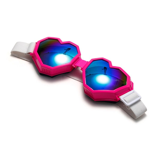 Heart-Shaped Goggle Sunglasses | Oversized Gradient Lens | Women's Fashion Eyewear