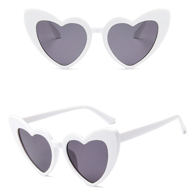 Heart Sunglasses Women Brand Designer Cat Eye Sun Glasses Female Retro Love Heart Shaped Glasses Ladies UV400 Protection