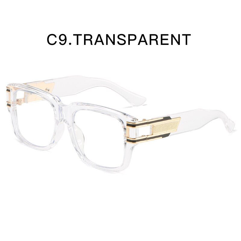 ZFYCOL Retro Square Sunglasses Men Luxury Brand Oversized Women Sunglasses Fashion Glasses Car Driving Sunglasses UV400 Oculos