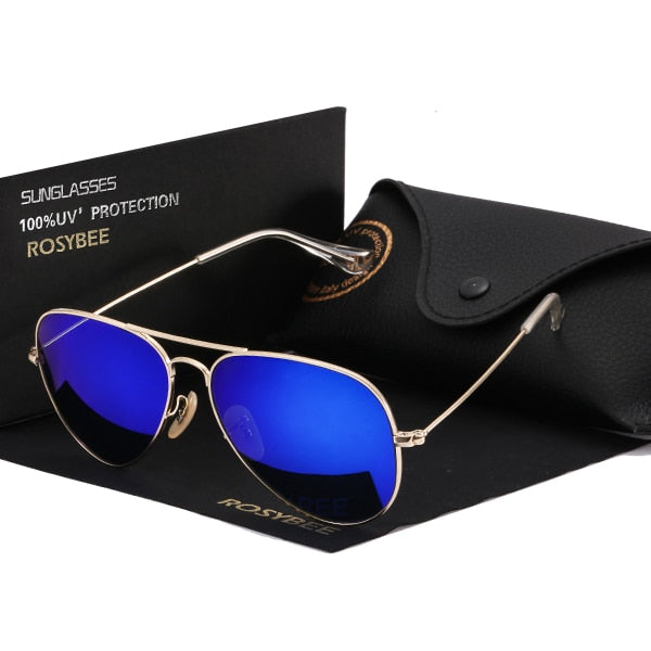Metal frame Glass Lens Aviation Brand Unisex Women Men Sunglasses Design Banned Male Mirror Gafas Vintage Man Shades Sun Glasses